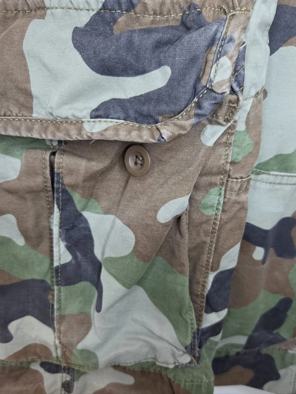 Polo By Ralph Lauren Men's Camouflage Cargo Shorts — Green/Brown/Black - Picture 7 of 15